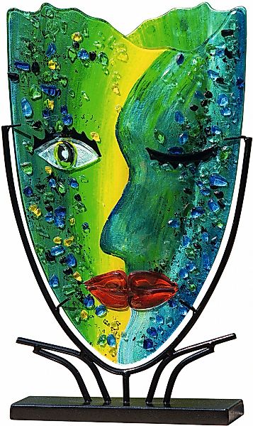 Casablanca by Gilde Dekovase "Twinkle" dekorative Vase aus Glas, Dekoobjekt günstig online kaufen