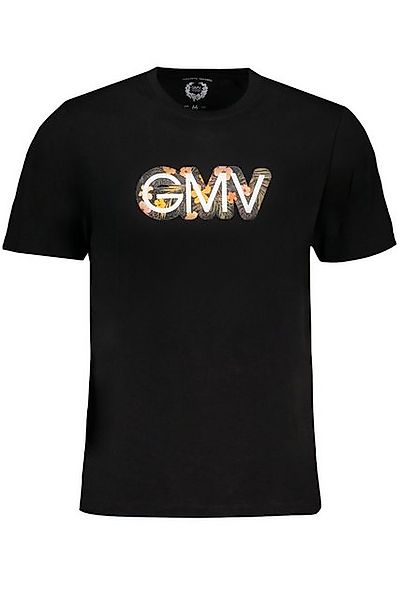 GIAN MARCO VENTURI T-Shirt Herren Kurzarm T-Shirt Schwarz mit Druck & günstig online kaufen