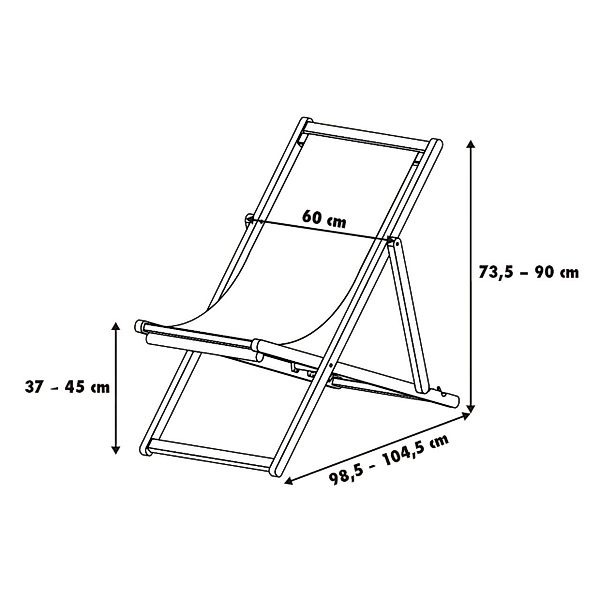 Primaster Gartenliege Primaster Gartenliegestuhl Karla beige, günstig online kaufen