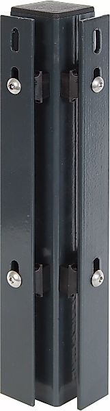 Alberts Eckpfosten, 60x60 mm für Doppelstabmattenzaun, 175 cm, mit Flacheis günstig online kaufen