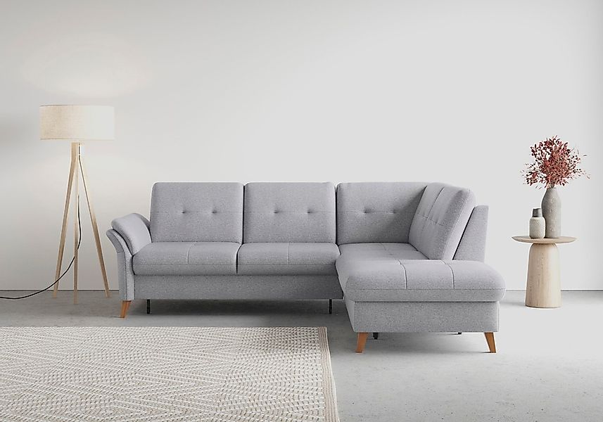 sit&more Ecksofa "Göteborg", inkl. Sitztiefenverstellung, wahlweise mit Bet günstig online kaufen