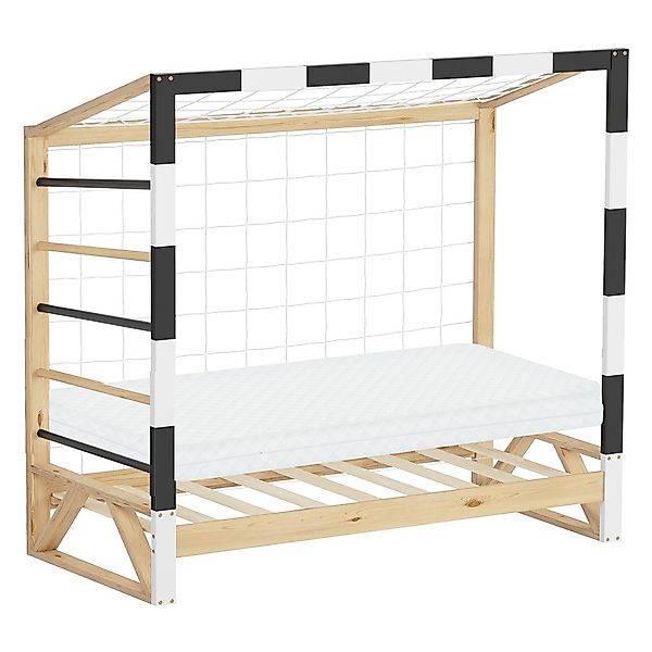 ML-DESIGN Spielbett Kinderbett Fußballtor Holzbett mit günstig online kaufen