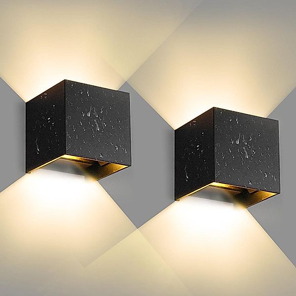 LETGOSPT Wandleuchte 7W LED Wandlampe Cube günstig online kaufen