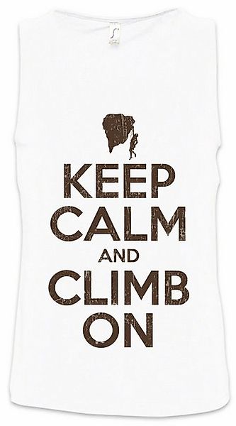 Urban Backwoods Tanktop Keep Calm And Climb On Ärmelloses T-Shirt Klettern günstig online kaufen