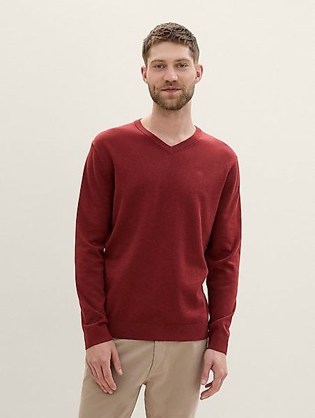 TOM TAILOR Strickpullover Pullover Strickpullover V-Neck (1-tlg) günstig online kaufen