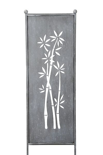 finehomegarden Gartenstecker Stele Metall Bambus Sichtschutz günstig online kaufen