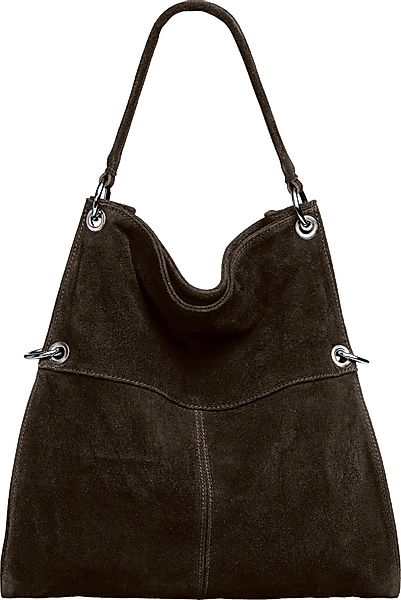 Caspar Schultertasche Große Vintage Damen Leder günstig online kaufen