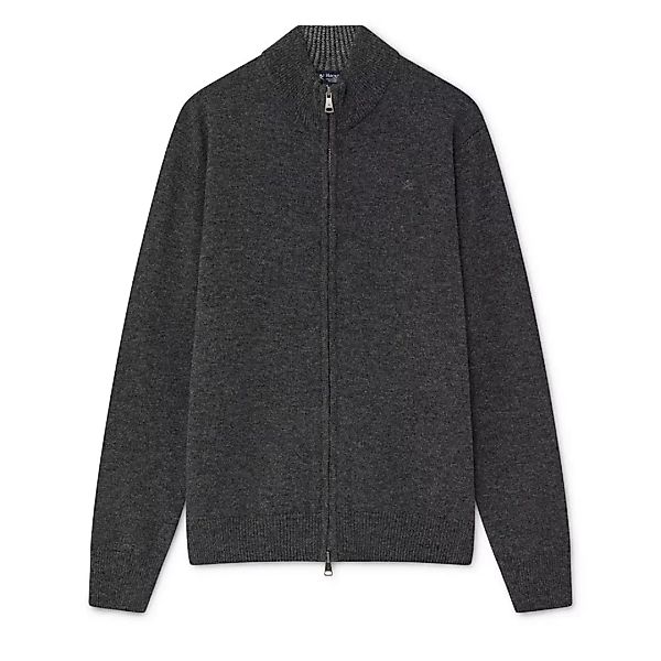 Hackett Lammwolle Full Zip Full Zip Pullover 3XL Carbon günstig online kaufen