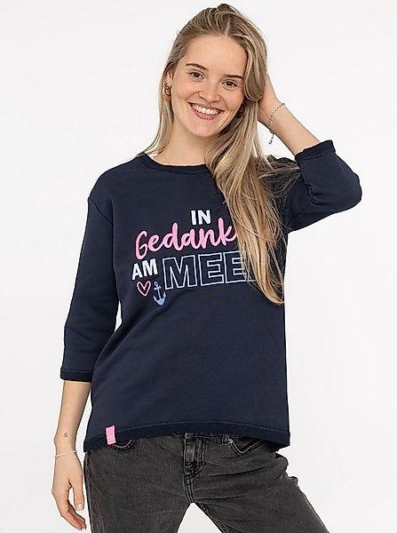 Zwillingsherz 3/4-Arm-Shirt "Meer Gedanken" 3/4 Arm, mit Martimer Botschaft günstig online kaufen