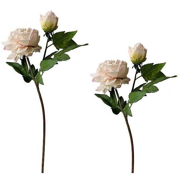 Kunstblume Pfingstrose 2er Set Rosa Flora günstig online kaufen