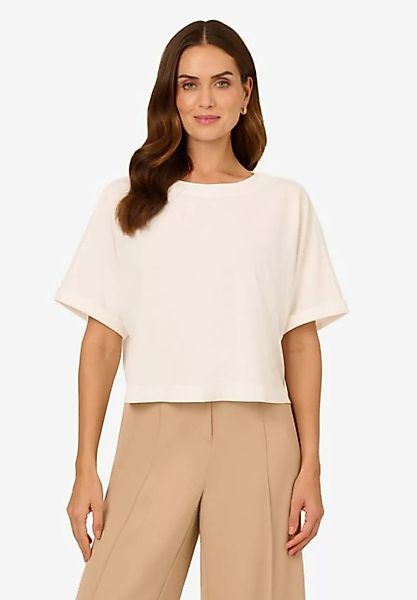 Adrianna Papell Stricktop Crew Neck Short Sleeve Dolman Boxy Rib Knit Crop günstig online kaufen