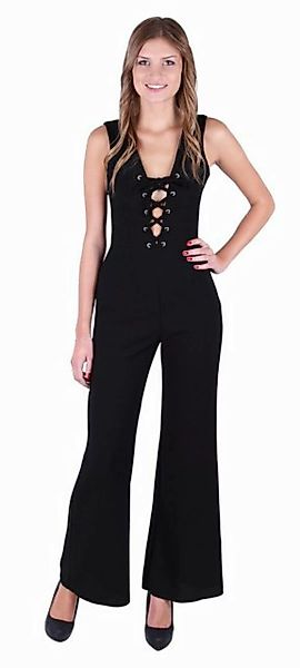 Sarcia.eu Culotte-Overall John Zack Schwarzer Jumpsuit mit modischen Bänder günstig online kaufen