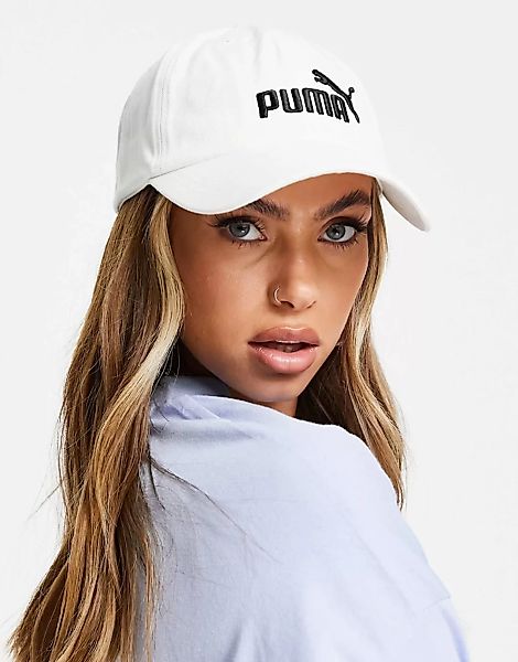 Puma – Essentials – Weiße Kappe günstig online kaufen
