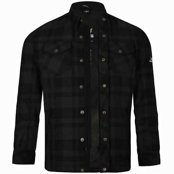 Bores Motorradjacke Bores Lumberjack Jacken-Hemd Basic schwarz / dunkelgrau günstig online kaufen