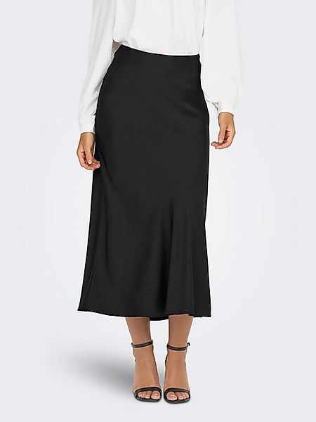 JACQUELINE de YONG Sommerrock Midi-Länge Satin Elastischer Taillenbund JDYU günstig online kaufen