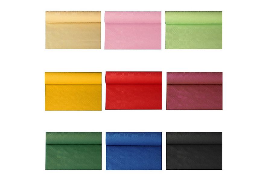 PAPSTAR GmbH Gartentischdecke Papiertischtuch mit Damastprägung 50 m x 1 m günstig online kaufen
