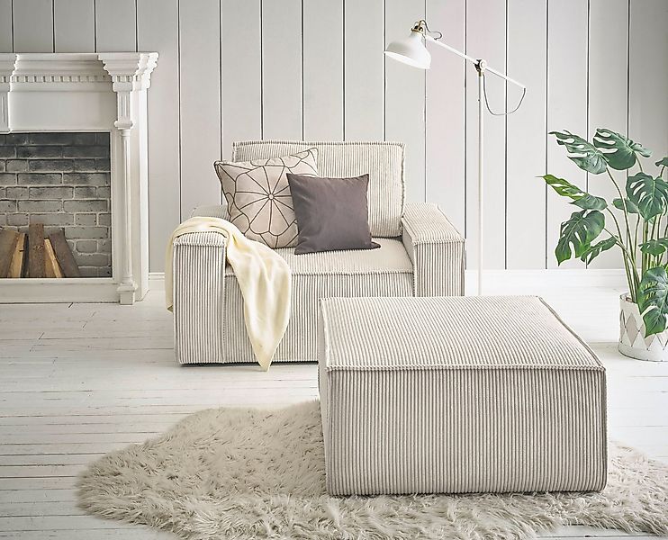 Home affaire Sessel SHERWOOD, Loveseat und Hocker im Set, passend zur Polst günstig online kaufen