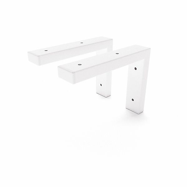 HEVVA Schwerlast Regalhalterung MAIN 20 cm Tief 2er Set Weiß günstig online kaufen