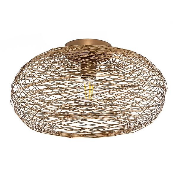 Lindby Deckenlampe Kaviya 10020792 Design Modern in Gold Messing aus Metall günstig online kaufen