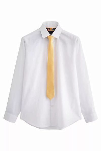 Next Langarmhemd Set mit Regular Fit Hemd und Krawatte (3-tlg) günstig online kaufen