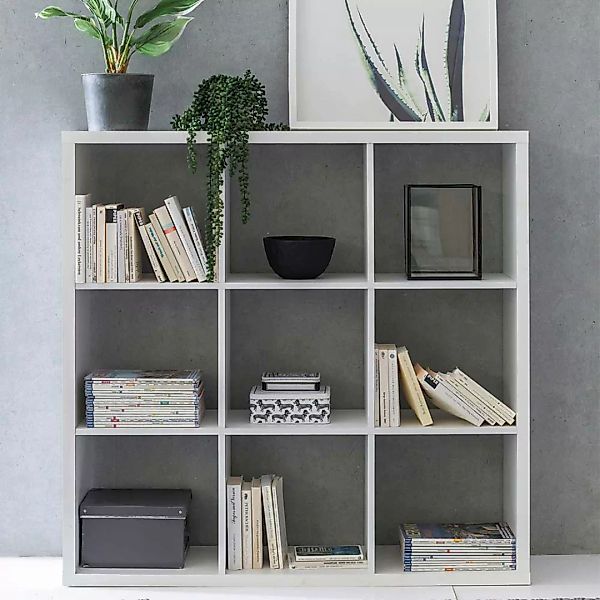 Wohnzimmer Regal in Weiß Bücher günstig online kaufen