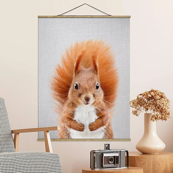 Stoffbild mit Posterleisten Eichhörnchen Elisabeth günstig online kaufen