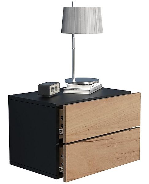 VCM Nachttisch Holz Wandschublade Wand Hänge Nachttisch Usal L45 günstig online kaufen