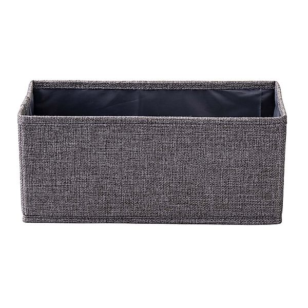 Fackelmann Universalkörbchen Textil 13 cm x 12 cm x 28 cm Grau günstig online kaufen
