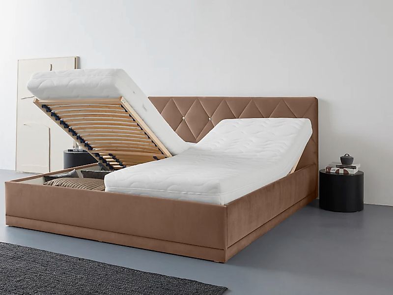 Westfalia Schlafkomfort Polsterbett "Adamas" auch mit Bettkasten, Knopfheft günstig online kaufen