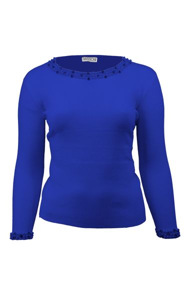 Passioni Strickpullover mit gestickten Motiven günstig online kaufen