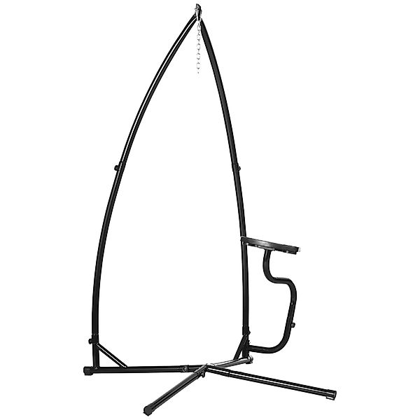 Outsunny Gestell für Hängesessel in C-Form Metall Ständer mit Federhaken Ta günstig online kaufen