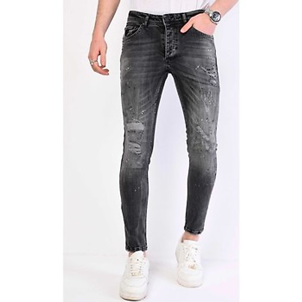 Local Fanatic  Slim Fit Jeans Jeans Farbspritzer Slim günstig online kaufen
