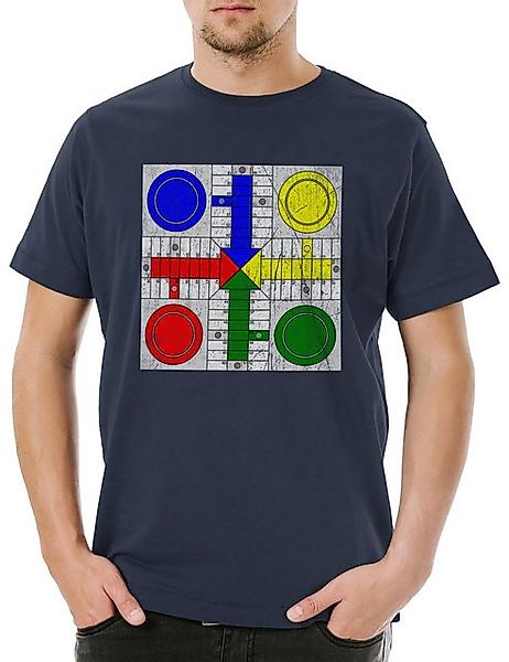 Urban Backwoods Print-Shirt Parcheesi Board Herren T-Shirt Chessindia Pachi günstig online kaufen