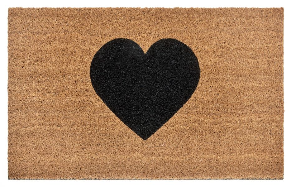 HANSE Home Fußmatte "Mix Mats Kokos Heart, Türmatte" rechteckig 15 mm Höhe günstig online kaufen