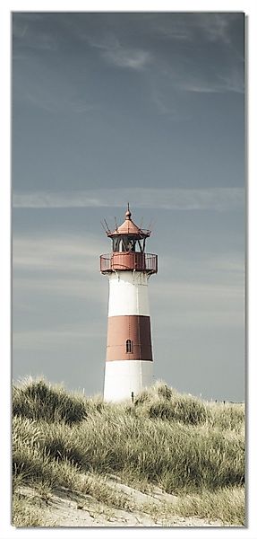 Wallario Türtapete Leuchtturm auf der Düne günstig online kaufen