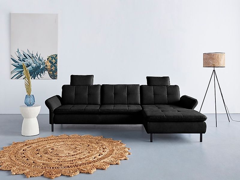 Home affaire Ecksofa "Birkholm L-Form" Armlehnverstellung, auch in Easy Cle günstig online kaufen