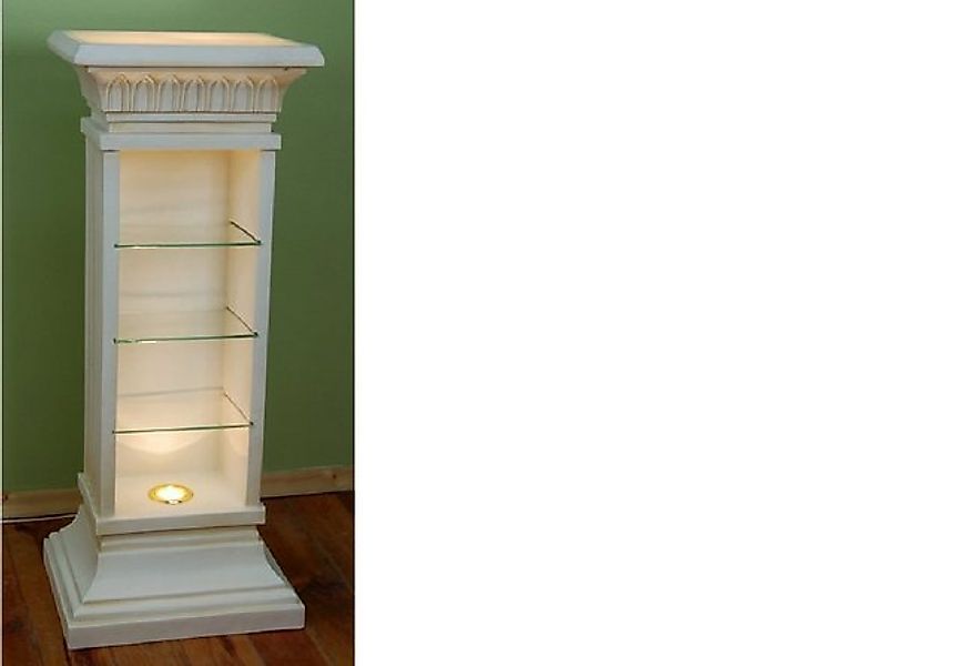 JVmoebel Vitrine Design Vitrine Regal Glas Säule Vitrinen Regale CD Schrank günstig online kaufen