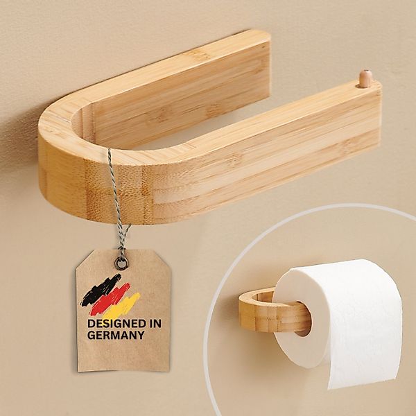DEKAZIA Toilettenpapierhalter ohne Bohren aus 100% günstig online kaufen