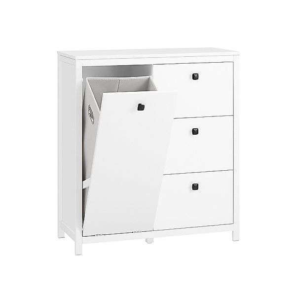 SoBuy Wäscheschrank BZR97 Badschrank mit ausklappbarem günstig online kaufen