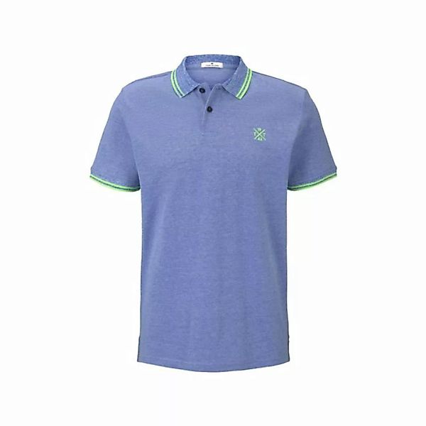 TOM TAILOR Poloshirt blau regular (1-tlg) günstig online kaufen