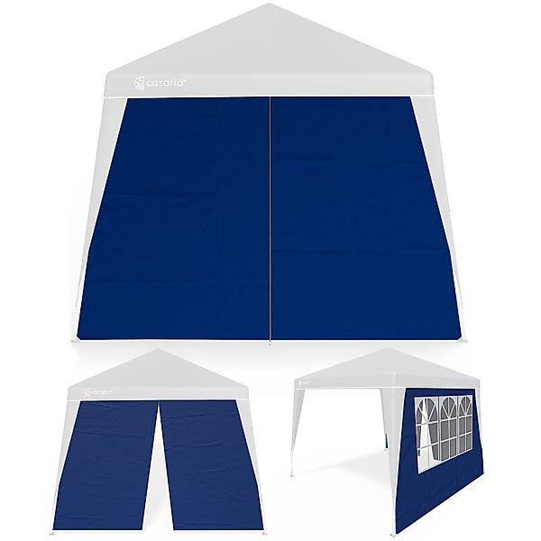 Seitenwand Faltpavillon Capri 2er-Set Blau 3x3m günstig online kaufen