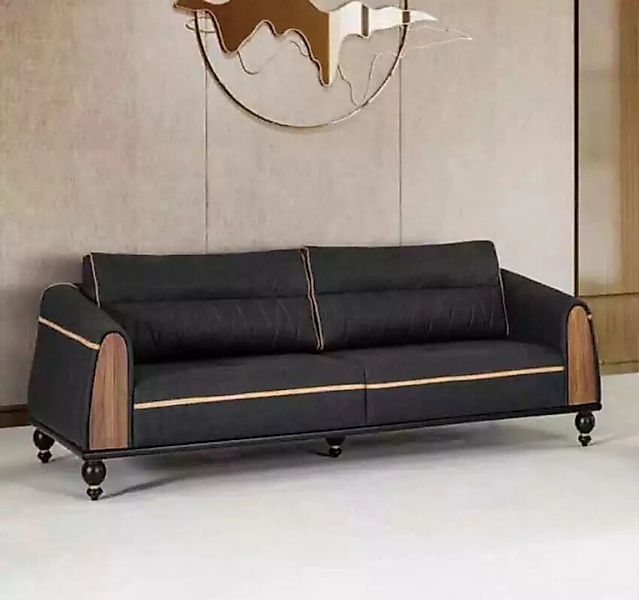 JVmoebel Sofa Schwarzes Designer Sofa Arbeitszimmermöbel Stil Moderne Couch günstig online kaufen