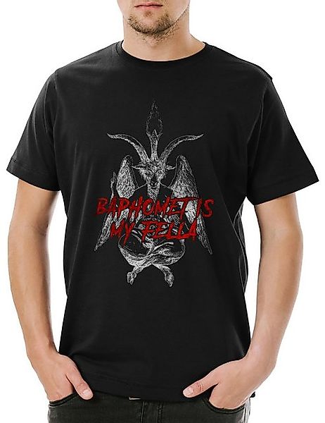 Urban Backwoods Print-Shirt Baphomet Is My Fella Herren T-Shirt Aleister Pe günstig online kaufen