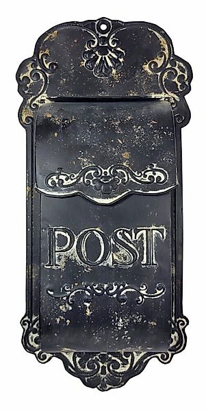 Briefkasten POST Zink Vintage Postkasten Schwarz patiniert Landhausstil günstig online kaufen