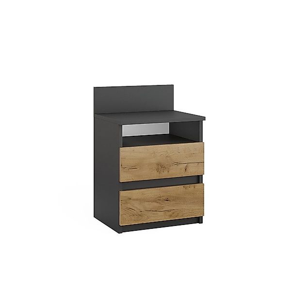Vicco Nachtschrank Monty, Anthrazit/Eiche, 39.6 x günstig online kaufen