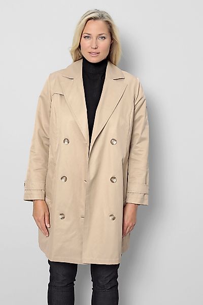 meyermode Wintermantel Trenchcoat Straight Fit Reverskragen günstig online kaufen