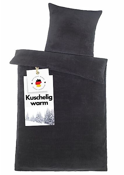 Carpe Sonno Bettwäsche 135x200 Teddy Plüsch Kuschel Bettwäsche Winter Fleec günstig online kaufen