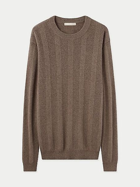 GOBI Cashmere Rundhalspullover Pullover mit Längsstreifen günstig online kaufen