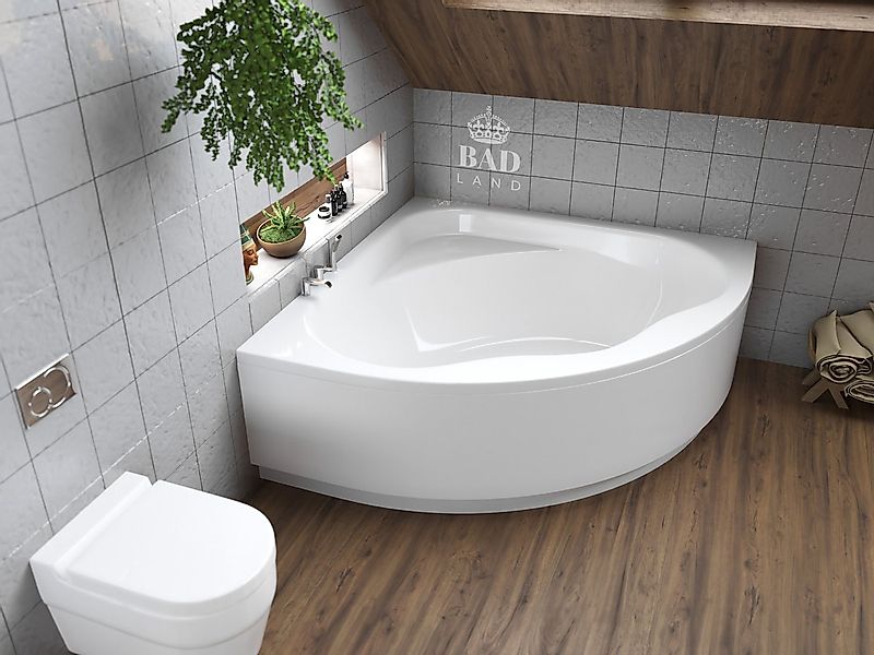 KOLMAN Badewanne Eckbadewanne Standard 150x150, Ablaufgarnitur & Füße GRATI günstig online kaufen