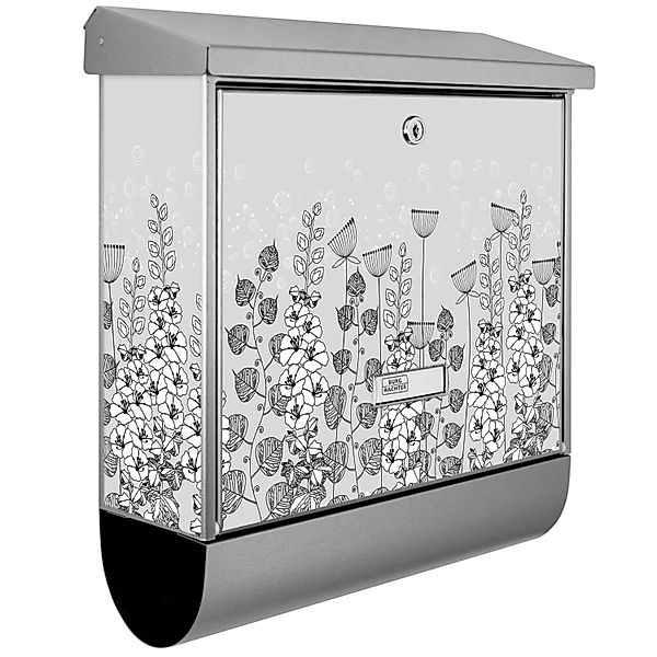 Banjado Briefkasten Edelstahl 38x39x12cm Mit Zeitungsfach Inkl. Montagemate günstig online kaufen